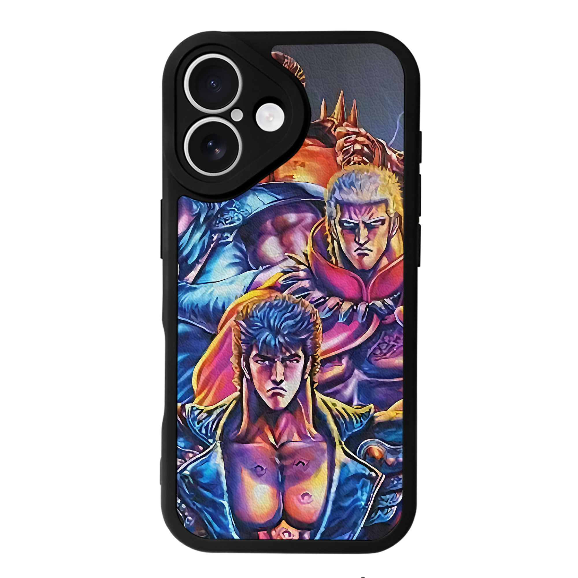 （画像用） 北斗の拳 Fist of the North Star 【iPhone 16シリーズ対応】シリコンスマホケース（レザー調） 材質：シリコン